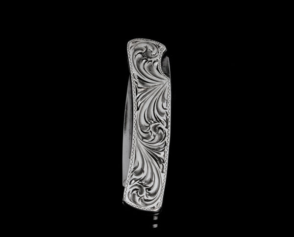 Engraved Buck Knife